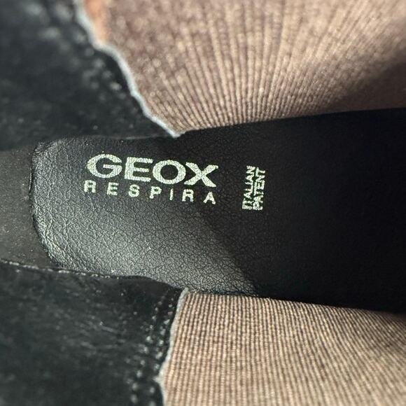 Geox Respira Damiana Women's Brown Suede Leather Heeled Ankle Boots Size 39.5 - Picture 10 of 11